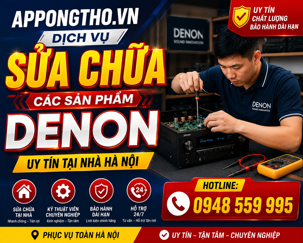 30 Địa Chỉ Sửa Chữa Bảo Hành Sản Phẩm Denon Uy Tín Tại Hà Nội