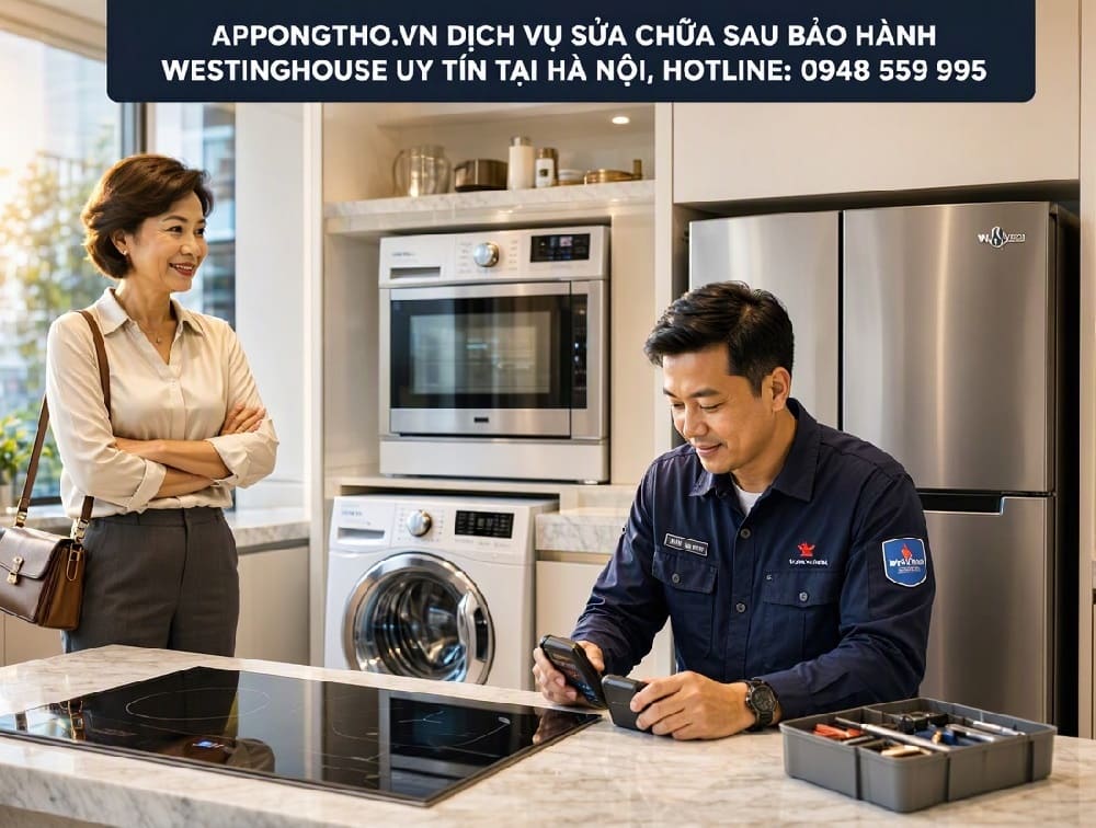 7. Sửa chữa sau bảo hành Westinghouse tại Hai Bà Trưng - Hà Nội