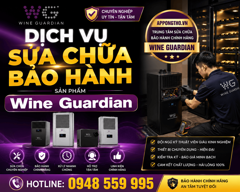 Điều khoản & dịch vụ sửa chữa bảo hành Wine Guardian
