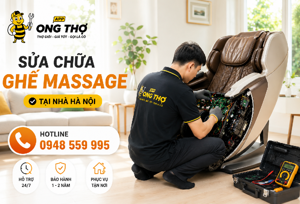 8. Sửa chữa ghế massage tại Hoàn Kiếm - Hà Nội
