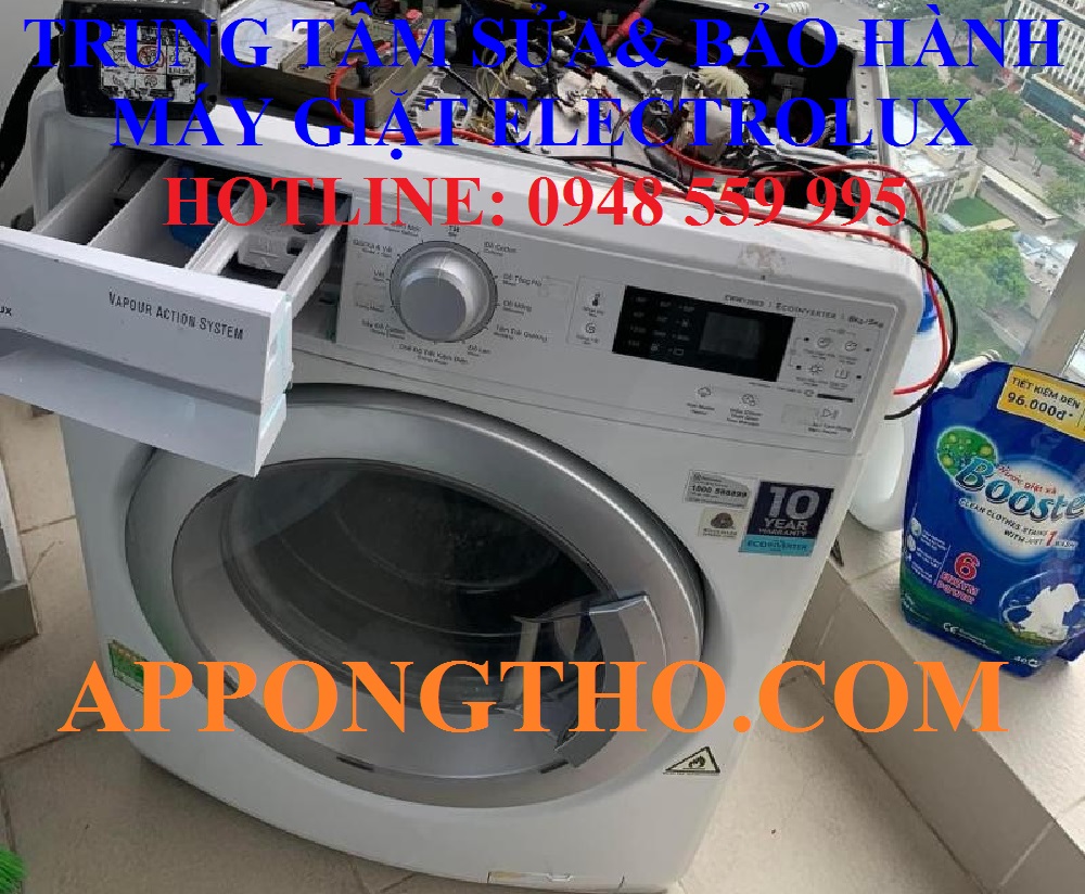 12 Sự cố máy giặt Electrolux đang cần thợ sửa