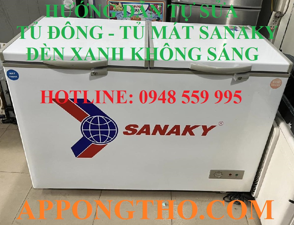 Cách phòng tránh tủ mát tủ đông Sanaky đèn xanh không sáng