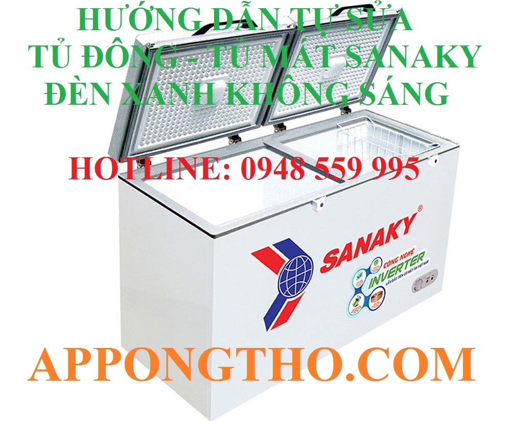 Đèn xanh trên tủ mát, tủ đông Sanaky là gì?