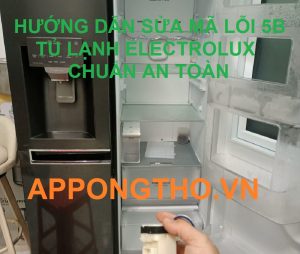 Quy Trình Sửa Lỗi 5B Tủ Lạnh Electrolux 24 Bước Chuẩn An Toàn