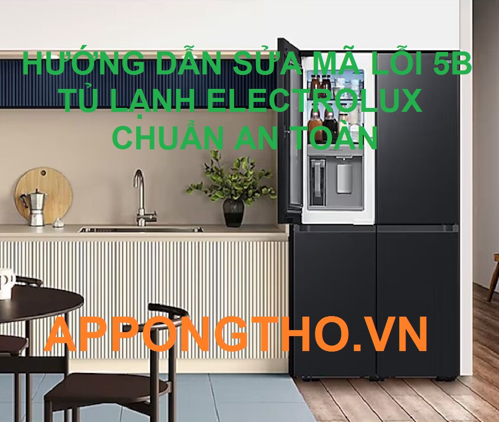 Quy Trình Sửa Lỗi 5B Tủ Lạnh Electrolux 24 Bước Chuẩn An Toàn